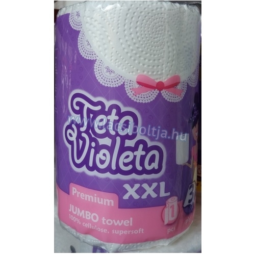 Violeta kéztörlő jumbo prémium 3 rétegű XXL