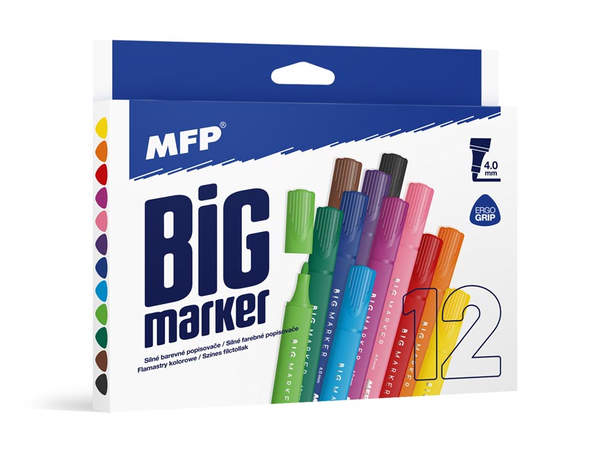 Filctoll készlet 12 színű vastag MFP