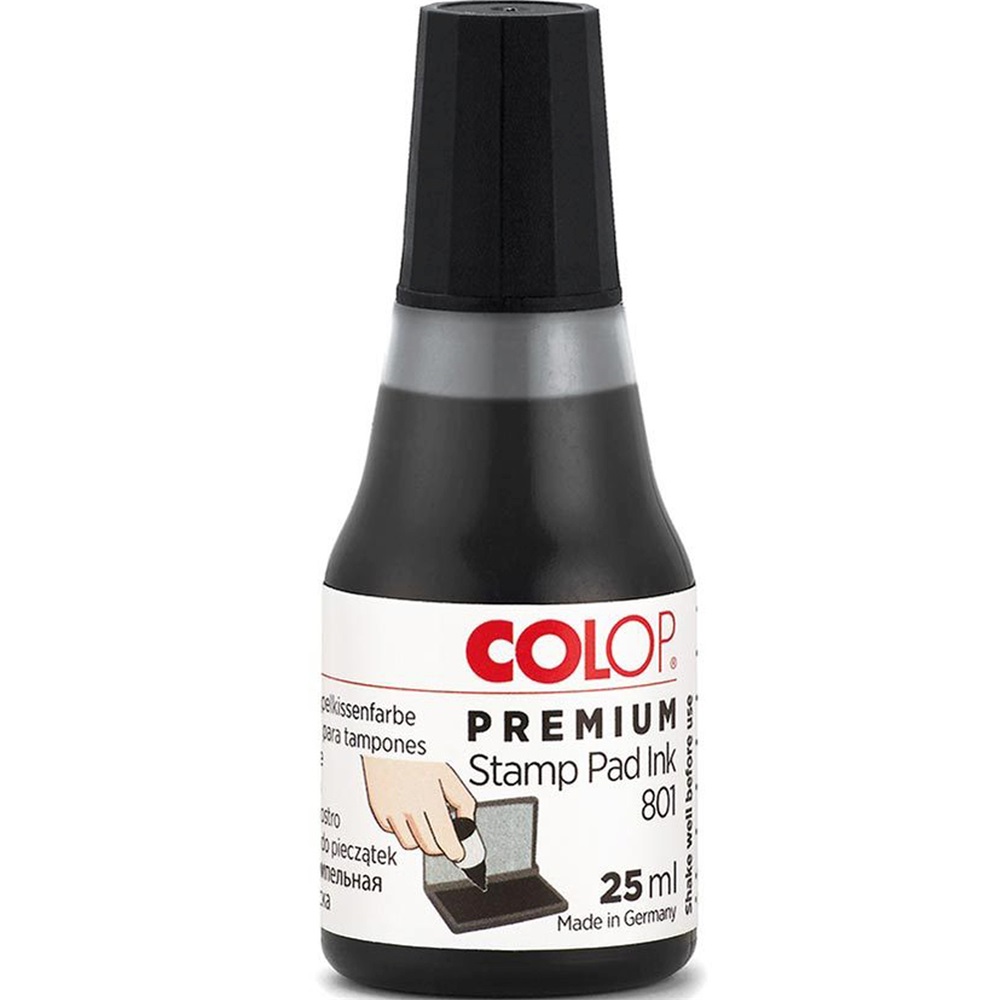 Bélyegzőfesték 25ml  FEKETE Kores