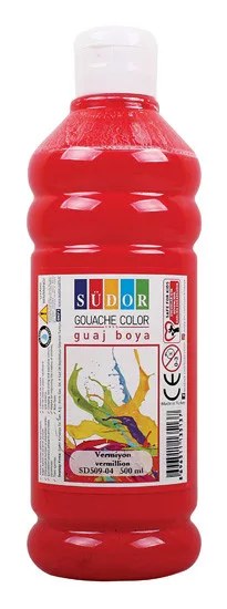 Akrilfesték SÜDOR 500ml piros, fekete, dark green - 2. kép