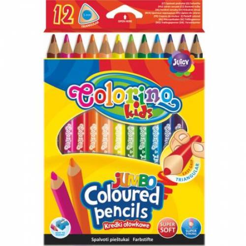 Colorino Jumbo Trio színes ceruza, 12 db-os készle